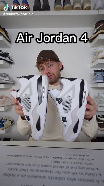 Identifying the Fake Pair: Nike Air Jordan 4 Comparison