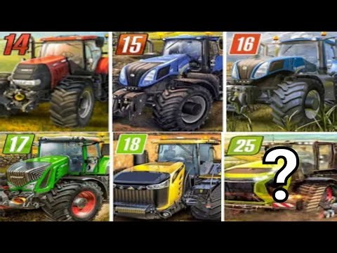 Farming simulator|Fs14 vs Fs15 vs Fs16 vs Fs17 vs Fs18 vs Fs25?|Graphics Recording|gameplay|