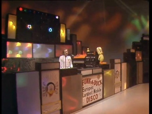 #OnThisDay 1981: Funk-A-Duck, Europe's largest mobile disco, made an appearance on Blue Peter. BBC Archive has never checked a name so thoroughly for typos before. | BBC Archive