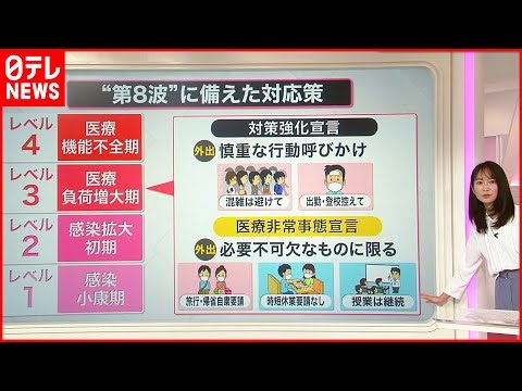 【解説】感染レベル“4段階”に見直し…「第8波」対策 旅行や帰省自粛「医療非常事態宣言」