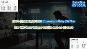 Baby Blue NO VOCAL (no capo) play along with scrolling guitar chords and lyrics Chords - ChordU