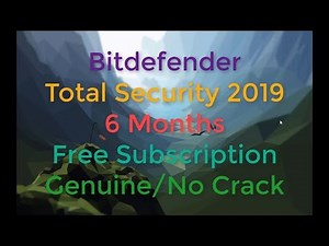 Bitdefender Total Security 2019 Free (UNLIMITED SUBSCRIPTION) | Genuine | Works on any version