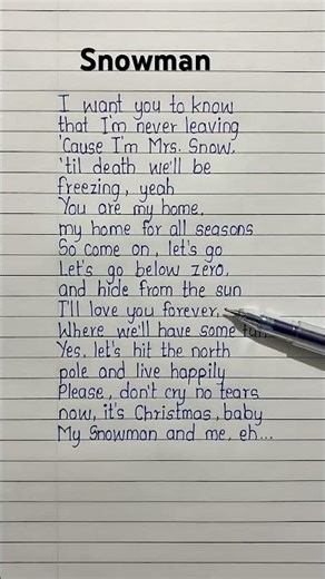 Snowman ⛄️ song lyrics #snowman #sia #lyrics #song #shortfeed #trending #christmas #music