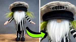 How to Make a DIY Beetlejuice Gnome