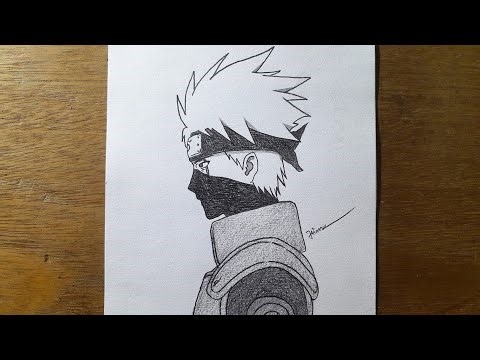 How to draw Kakashi Hatake | Step-by-step anime tutorial for beginners | How to draw Kakashi