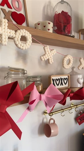 Jessi * Home & Hosting on Instagram: "Day 2 of breaking up with mindless scrolling 🎀 Not every project has to be a win to be worth doing. This bow garland was oversized and impossible to store… but it kept my hands busy and my brain quiet for a bit. And right now, that’s enough 🤍 breaking up with mindless scrolling, diy valentine decor, bow garland diy, valentine craft ideas, crafting instead of scrolling, easy valentine diy, cozy crafts at home, screen free activities, creative hobbies, using
