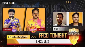 Survivors, Watch the Free Fire City Open Tonight show with our host and experts and get to know all that is coming up on the Free Fire City Open In the 2nd episode catch our guests, 6S-Fabindro & AY-Beast, breaking down the games and the kind of rivalry we can expect from the games to come in the FFCO! . . . . #FreeFireCityOpen #FreeFireEsports #FreeFire #FreeFireIndia #Esports #IndiaKaBattleRoyale #FFCOTonight | Free Fire Esports India
