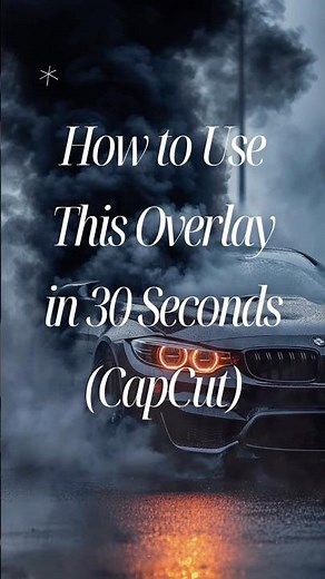 How to use Smoke Overlays in CapCut (Easy!) 💨 #shorts