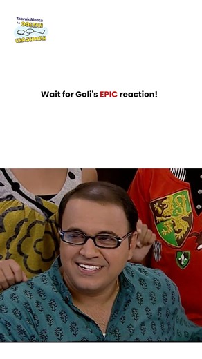 Wait for Goli's epic reaction ! #tmkoc #funny #jethalal #daya #shortsfeed