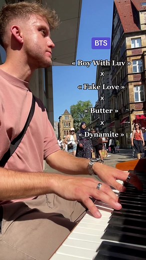 little improvised BTS medley x #streetpiano #publicpiano #bts #btsarmy #pianocover #pianotok #medley #mashup #btsmedley