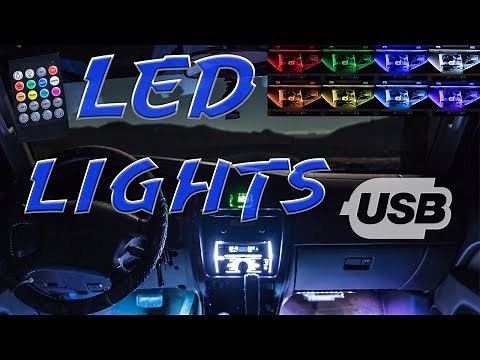 Cheap USB powered Car Ambient Lighting kit - install and review