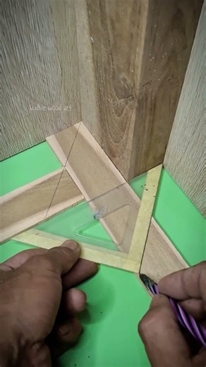 How to Install Baseboards Around Square Pillars | Perfect Miter Joints #shorts