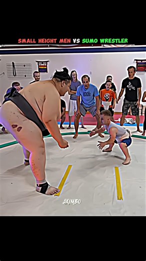 😱SMALL HEIGHT MEN VS SUMO WRESTLER🔥
