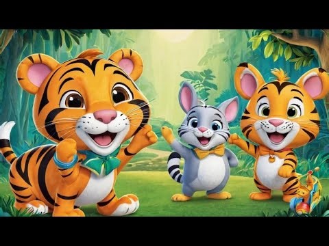Tiger’s Tooting Tuba | Funny Nursery Rhyme for Kids | Happy Rhyme Kids