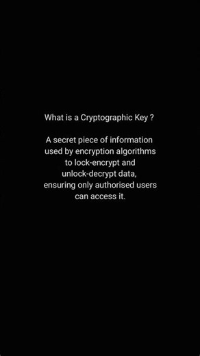 What is a Cryptographic Key ? #aisecurity