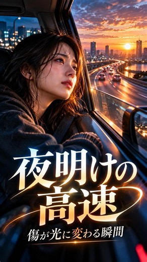 胸が震える…夜明けの高速で傷が光に変わる瞬間｜切ない歌詞と感情が重なる忘れられない名場面、孤独を越えて前を向きたくなる珠玉の一曲 #夜明けの高速