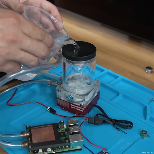 Can the Raspberry Pi 5 reach new heights by being water cooled? #raspberrypi5 #watercooling #watercoolingsystem #overclocking #funbuilds | Zac Builds