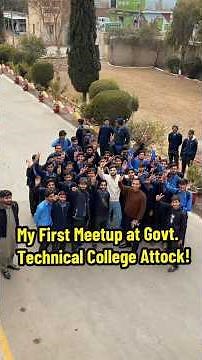 My First Meetup at Gov Technical College Attock #MyFirstMeetup #SocialMediaForGood #YouthEmpowerment