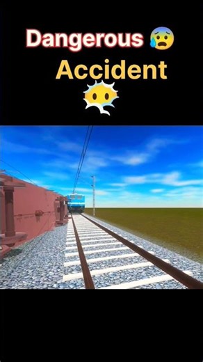 Most Dangerous Train Accident Ever! | Train Simulator Crash Compilation 😱#train #accident #shorts
