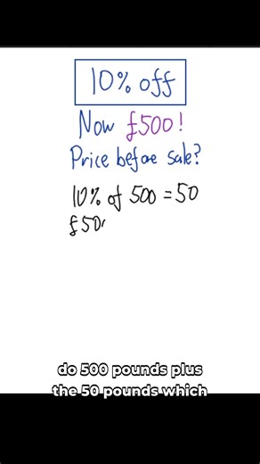 This reverse percentage mistake will trick you 😱 #MathFail #ReversePercentages #Shorts