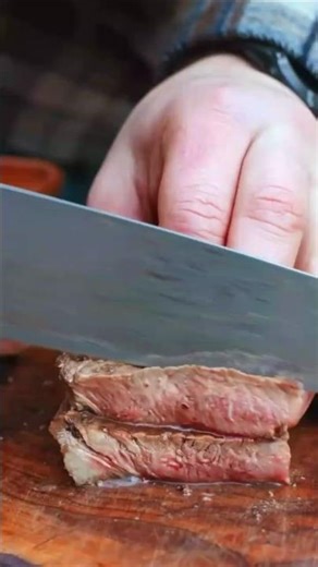 🥃🥩 New York Strip Steak Marinated in Whiskey & Cooked on Hot stones #cooking #viral