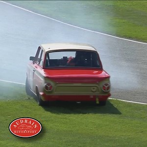 A big spin during the Jim Clark Trophy as the #Lotus #Cortina flies off at St. Mary's 🫣 #80MM | Goodwood Festival of Speed