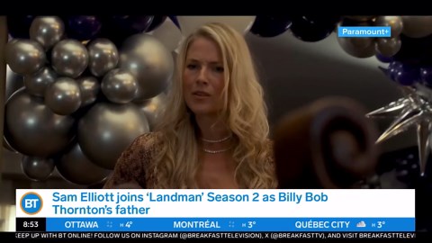 Rick chats with the cast of 'Landman' at the Season 2 premiere