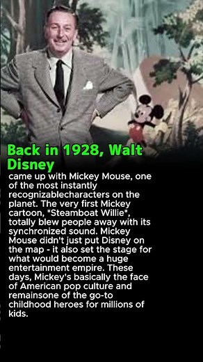 How Walt Disney's Mickey Mouse Started An Entire Entertainment Empire In 1928.