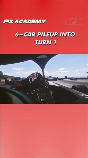 courtney crone avoid a 6-car pileup in turn 1 | #assettocorsa