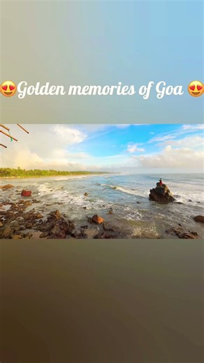 Mesmerizing Goa Beach View 🌊✨ | Golden Hour Vibes