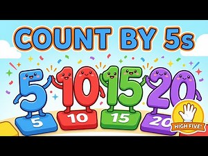 Skip Counting by 5s Song | Count by Fives | Kids Math Song