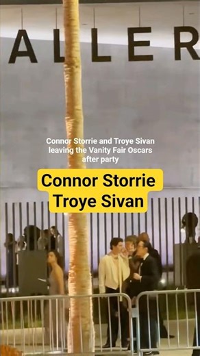 new friends ✨️? #connorstorrie #troyesivan #oscars