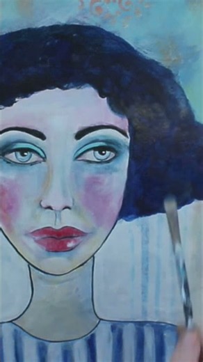 Thought I ruined these eyes... then magic happened #artmistakes #paintinghacks