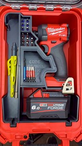 The Milwaukee M18 Impact Driver, finally sorted 🔥 This insert keeps your M18 Impact Driver, battery, and all your bits locked into one tidy PACKOUT Compact Organiser — snug, sorted, and ready to grab on-site. • Impact battery stored together 🔋 • Built-in holders for 25mm & 50mm hex bits • Space for long extensions • Double-level compartment for spare bits & small gear • Fits all standard M18 batteries up to 6.0Ah (including FORGE) Designed & made in Australia 🇦🇺 Link in bio. #milwaukeetools 
