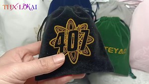 Cheap Custom Logo  Drawstring Velvet Bag Pouch Pouch Velvet Pouch for swarovski Jewelry Packaging