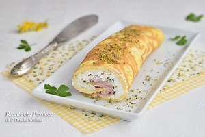 Rotolo di frittata con ricotta e mortadella - Ricette che Passione di Ornella Scofano