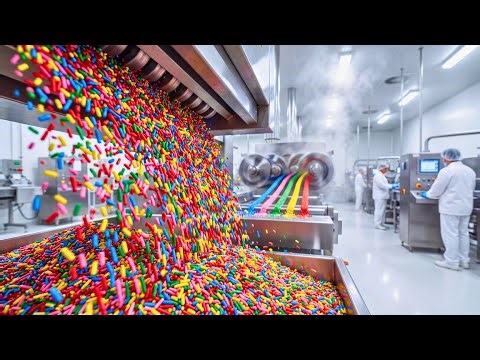 Inside the Modern Cake Sprinkles Factory: From Sugar Base to Colorful Granules (Full Process)