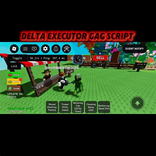 #reelschallenge Delta executor gag script