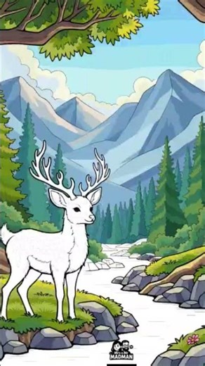 Relaxing Deer coloring