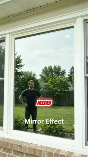 One Way Window Film Privacy - Reflective Mirror Tint for Home, No Glue Removable