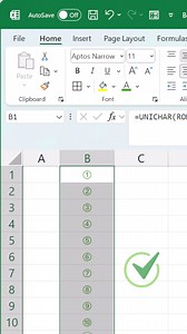 9.7K views · 64 reactions | Эксел программ дээр unichar функц ашиглан гоёмсог тоон дараалал үүсгэх  | Компьютерийн инженер Баасанжаргал | Facebook