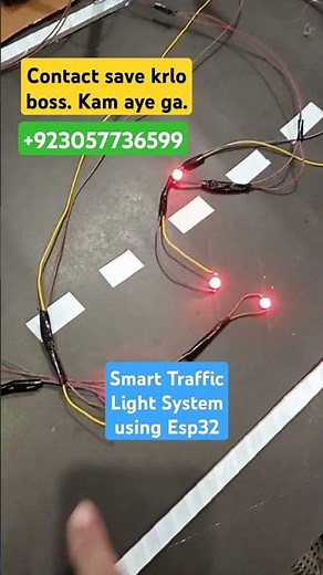 Smart traffic Light system using esp32 #esp32 #arduino #project