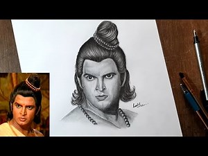 Sunil lahri Drawing as Laxman | drawing lord laxman | laxman drawing | sampurna ramayan