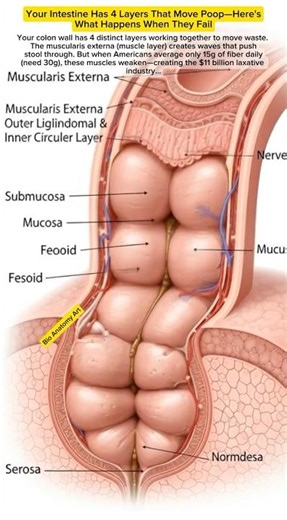 Your Intestine Has 4 Layers That Move Poop—Here's What Happens When They Fail