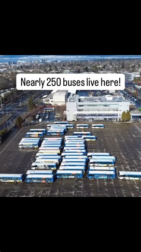 Our Operations Headquarters in SE Portland has helped keep our city moving since 1978! Today, it operates 24/7 and is home to nearly 250 buses, supported by more than 600 bus operators and employees 🚌 | TriMet