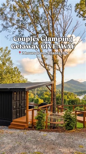 👇 Booking Details 📍 Hiawassee, GA Your escape to the North Georgia mountains is calling. 🫶 Tag your favorite travel partner! 🌲 📸: @marissajgarrett_ 🎥: @hiddengem.stays . . . #HiawasseeGlamping #ContainerHome #UniqueStays #GeorgiaGlamping #RomanticGetaway