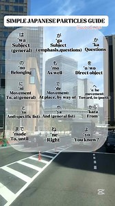 Simple Japanese particles guide #fbreelsfypシ゚viralシ #fbreelsfypシ゚viralfbreelsfypシ゚viral2025viral #fbreelsfypシ゚ #learnjapaneselanguage #learnjapanese #viralvideochallenge #fbyシvideo | Danilo Bailoser Modesto