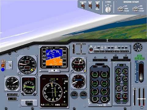 Microsoft Flight Simulator 98 | Lesson: ILS Approach Straight In: Boeing 737 |