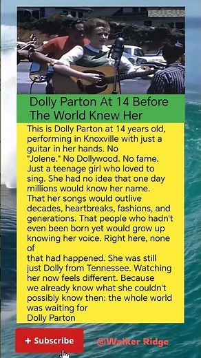 Dolly Parton At 14 Before The World Knew Her #truestory #youtubeshorts #history #usa #militaryhistor