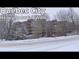[4K60FPS] Québec city | Early snowfall in Québec city | DJI Action 5 pro
